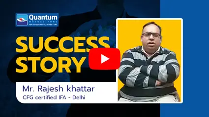 Quantum Cosmos shares the success story of Mr. Rajesh Khattar - IFA, Delhi