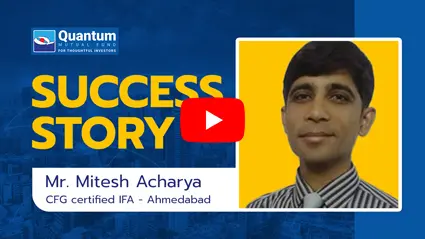 Quantum Cosmos shares the success story of Mr. Mitesh Acharya - IFA, Ahmedabad
