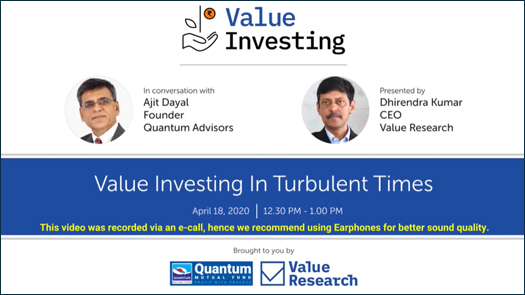 Value investing in turbulent times