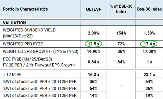 QLTEVF Portfolio Characteristics